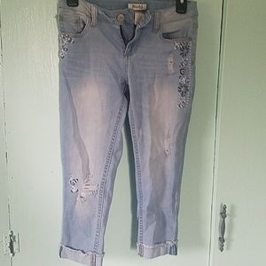 Girls jean capris